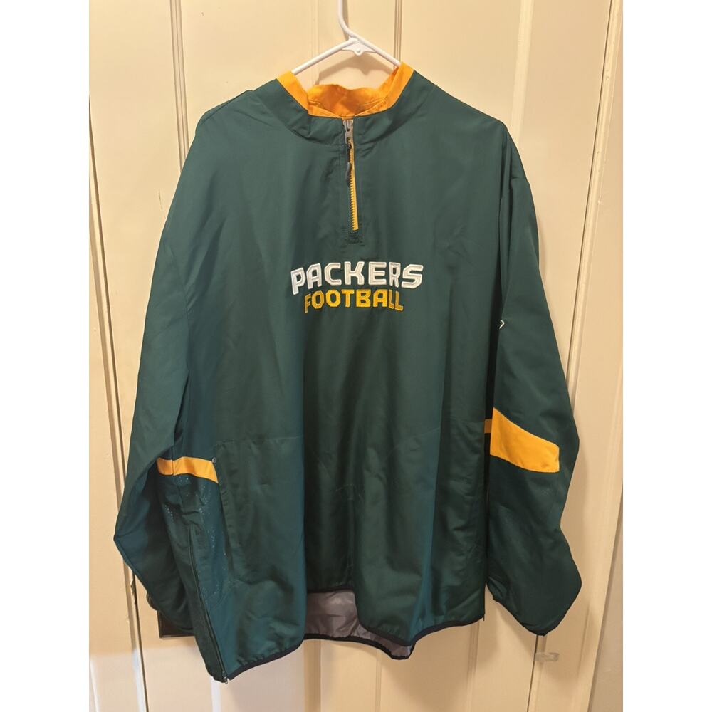 New Old Stock Green Bay Packers Reebok Pullover Size XXL On Field Sideline‎ Gear